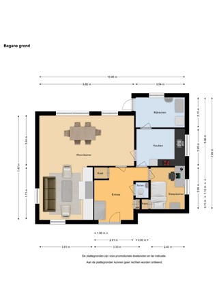 Floorplan - Onderdijk 6B, 4845 EK Wagenberg